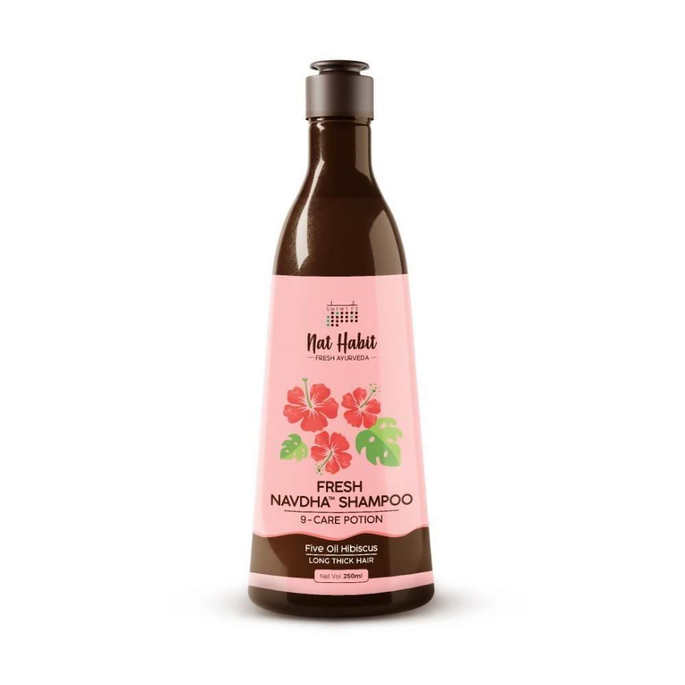 Nat Habit Five Oil Hibiscus Navdha Shampoo | Grocsy