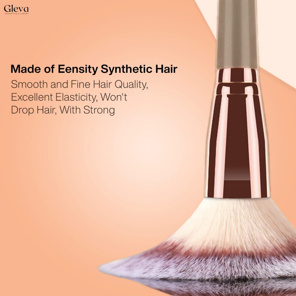 Gleva Multipurpose Kabuki Makeup Brush Dual-Ended Foundation Brush | Grocsy