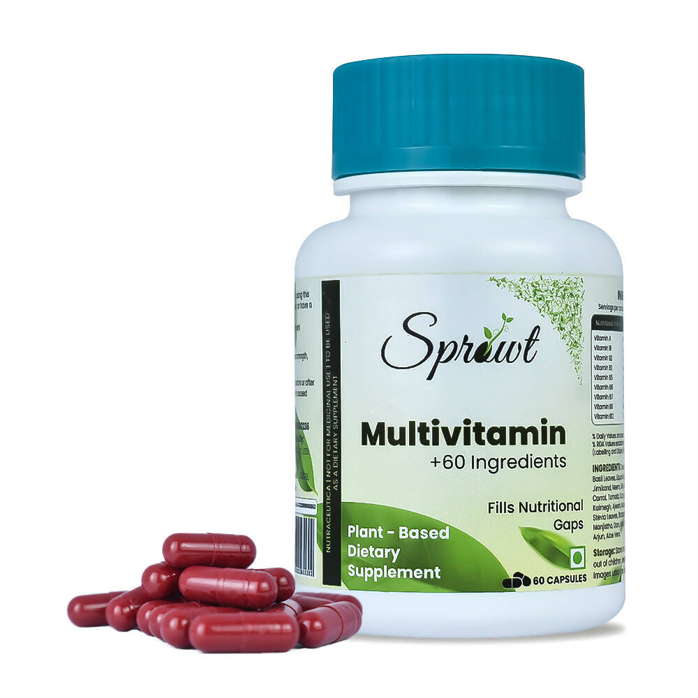 Sprowt Plant Based Multivitamin Capsules | Grocsy