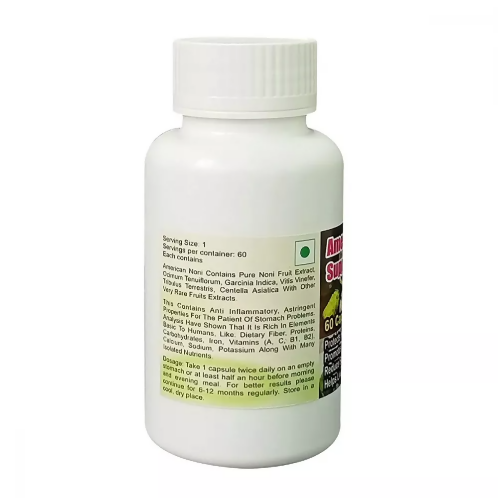 Universal Herbal & Concentrates American Noni Support Capsules | Grocsy