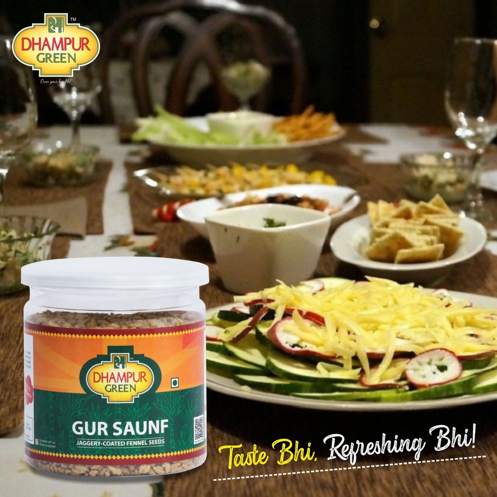 Dhampur Green Gur Saunf | Grocsy