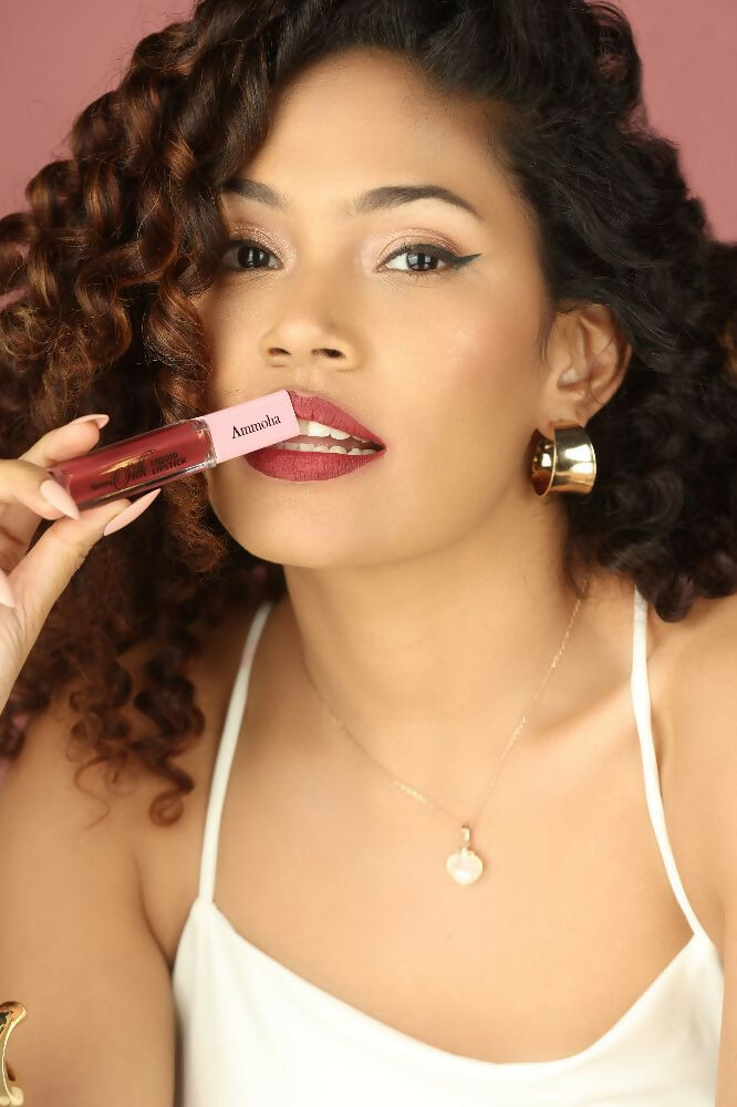 Ammoha Cosmetics Long-Lasting, Matte-Finished Wine Whispers Color Liquid Lipstick | Grocsy
