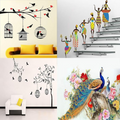 Walltech Combo of 4 Wall Stickers | Grocsy