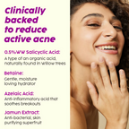 PLIX The Plant Fix Jamun Active Acne Kit With Spf 50+ Sunscreen & Juicy Cleanser | Grocsy