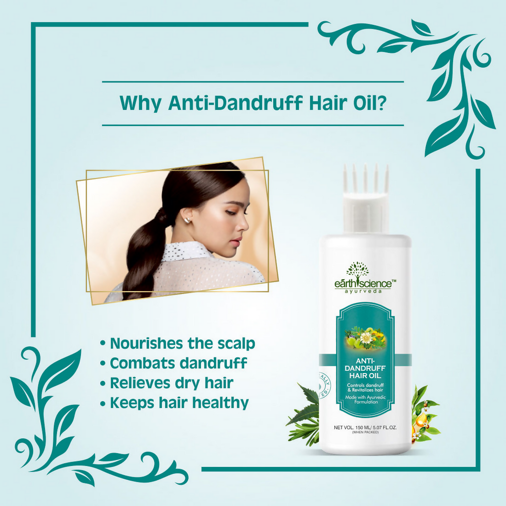 Earth Science Ayurveda Anti Dandruff Hair Oil | Grocsy