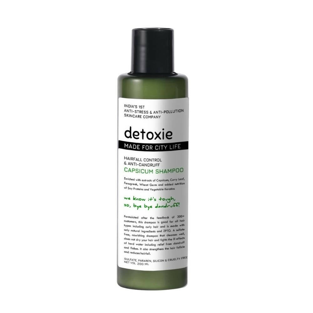 Detoxie Hairfall Control & Anti-Dandruff Capsicum Shampoo | Grocsy