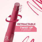 Mila Beaute Pout It Out Long Lasting & Matte Finish Lip Crayon Lipstick - Mulan | Grocsy