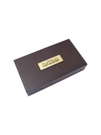 Golden Peacock Brown & Gold-Toned 24 Ct Gold Foil Makka Madina Dua Box | Grocsy