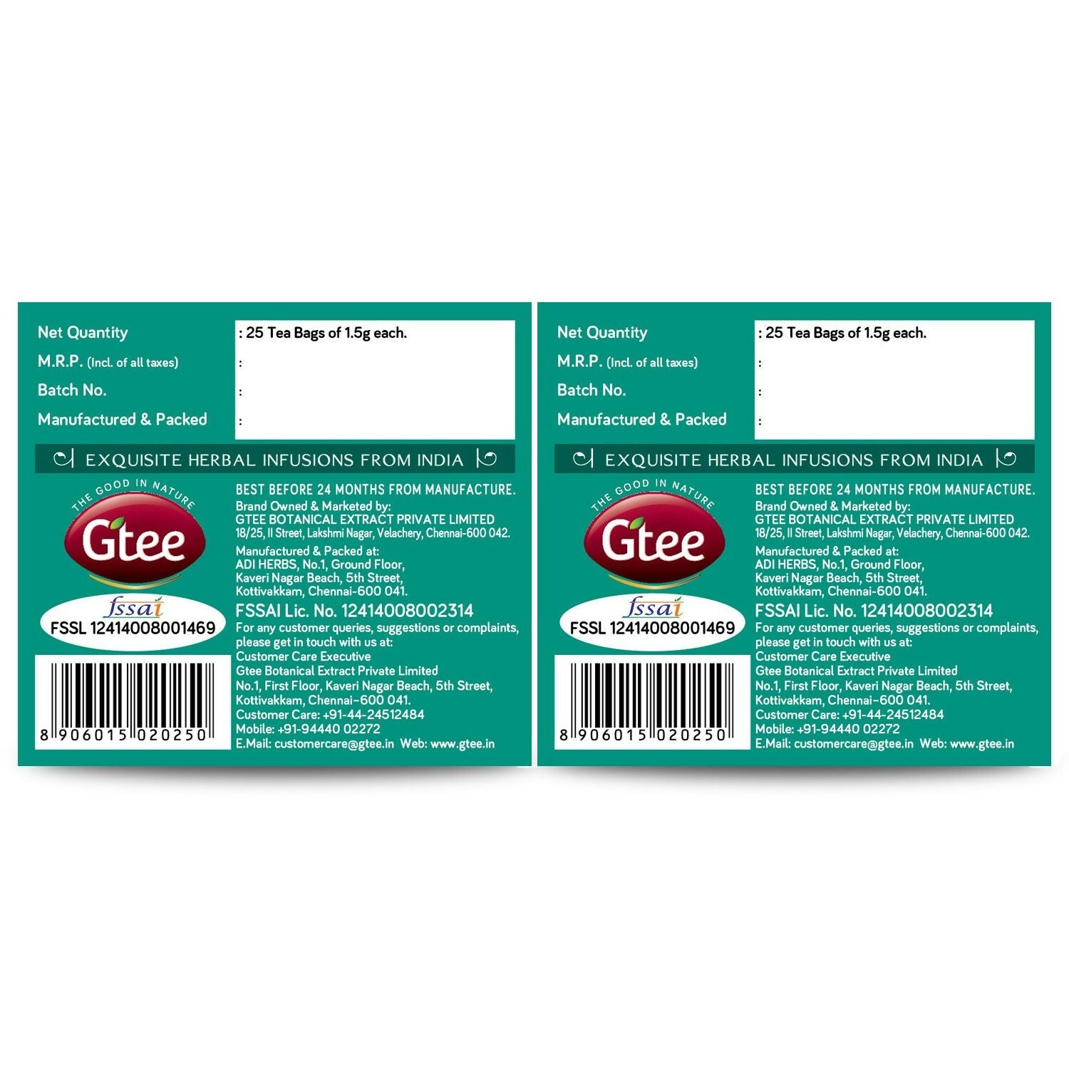 Gtee DIA-g-TEE Diabetic Friendly Tea with Gymnema, Bitter Gourd, Green Tea | Grocsy