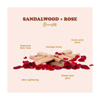 Kimayra Organic Sandalwood + Rose Face Pack Powder To Remove Dark Circles | Grocsy