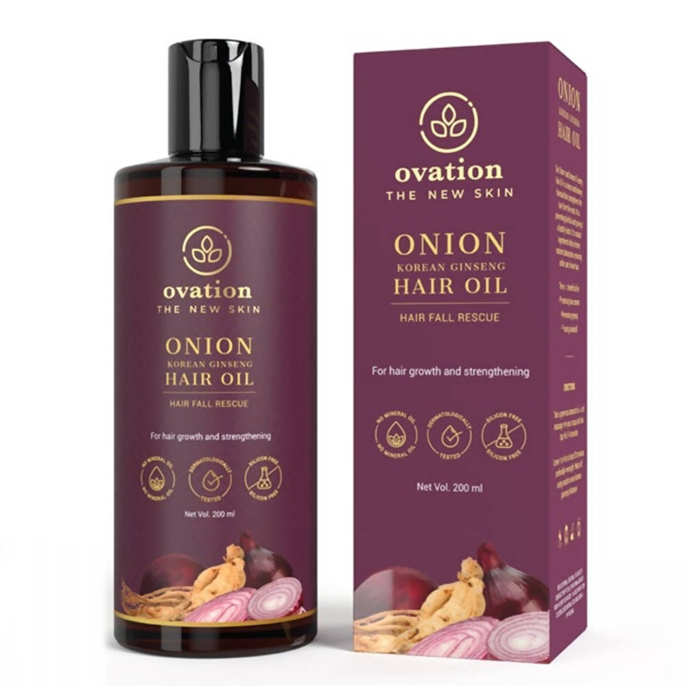 Ovation Onion Korean Ginseng Hair Oil | Grocsy