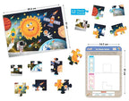 Braintastic Educational Game/Toys: Shapes, Pattern & Colors Reusable Activity Sheet for Kids (3-6 Years) with Free Puzzle | Grocsy