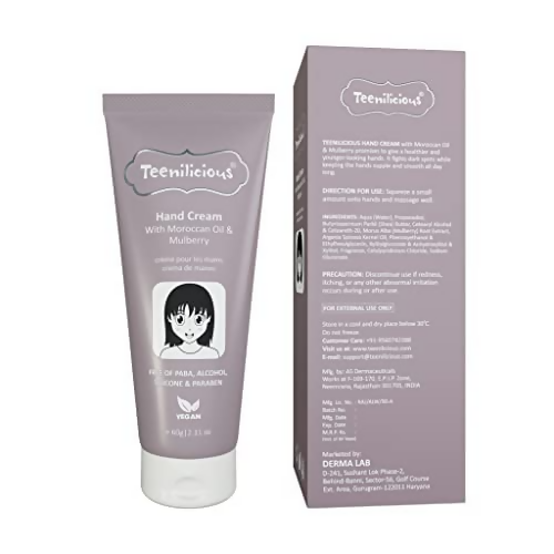 Teenilicious Hand Cream With Moroccan Oil & Mulberry | Grocsy