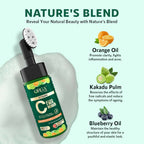 Orgatre Vitamin C Foaming Face Wash with Built-in Silicon Brush, Niacinamide Foaming cleanser for Acne prone Skin | Grocsy