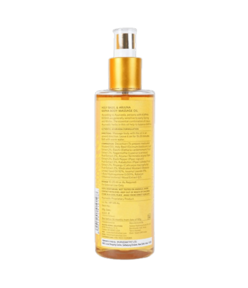 Mantra Herbal Holy Basil and Arjuna Kapha Body Massage Oil | Grocsy