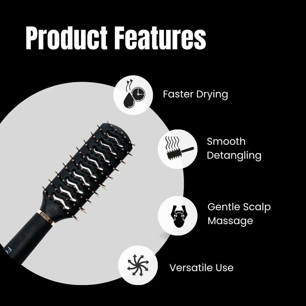 FOLELLO Professional Vent Hair Styling Brush for Blow Drying & Detangling | Grocsy