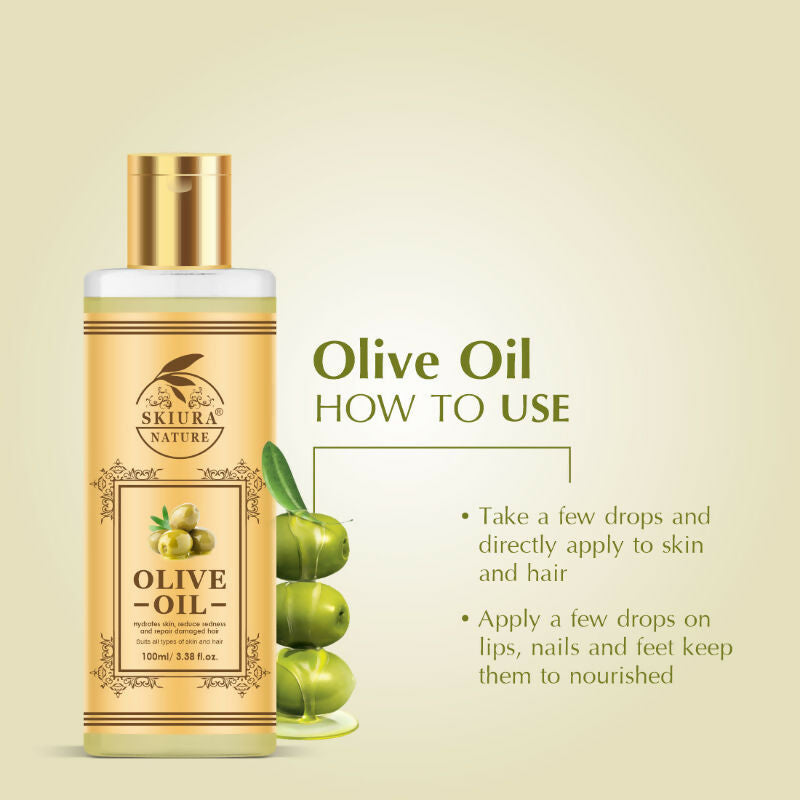 Skiura Nature Olive Oil For Anti Hair Fall, Thick Hair & Fast Hair Growth | Grocsy