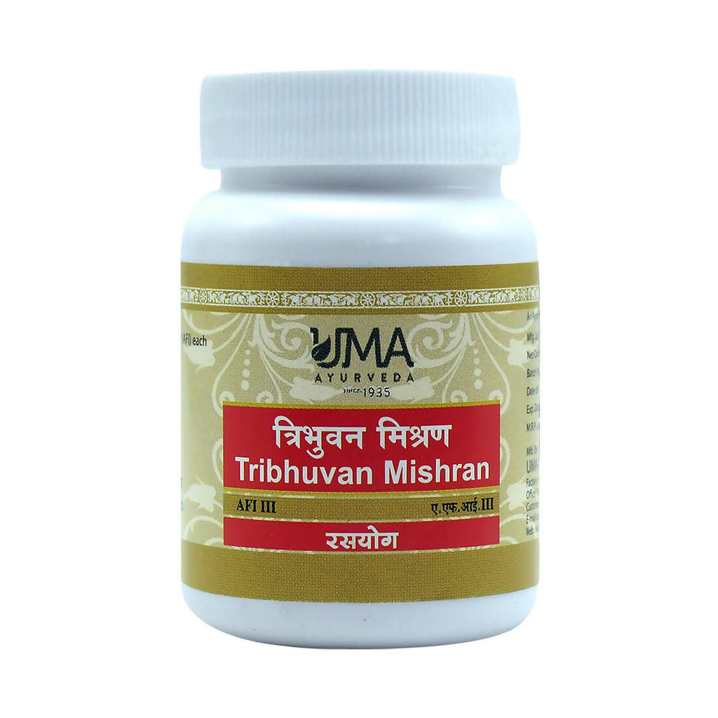 Uma Ayurveda Tribhuvan Mishran Tablets | Grocsy