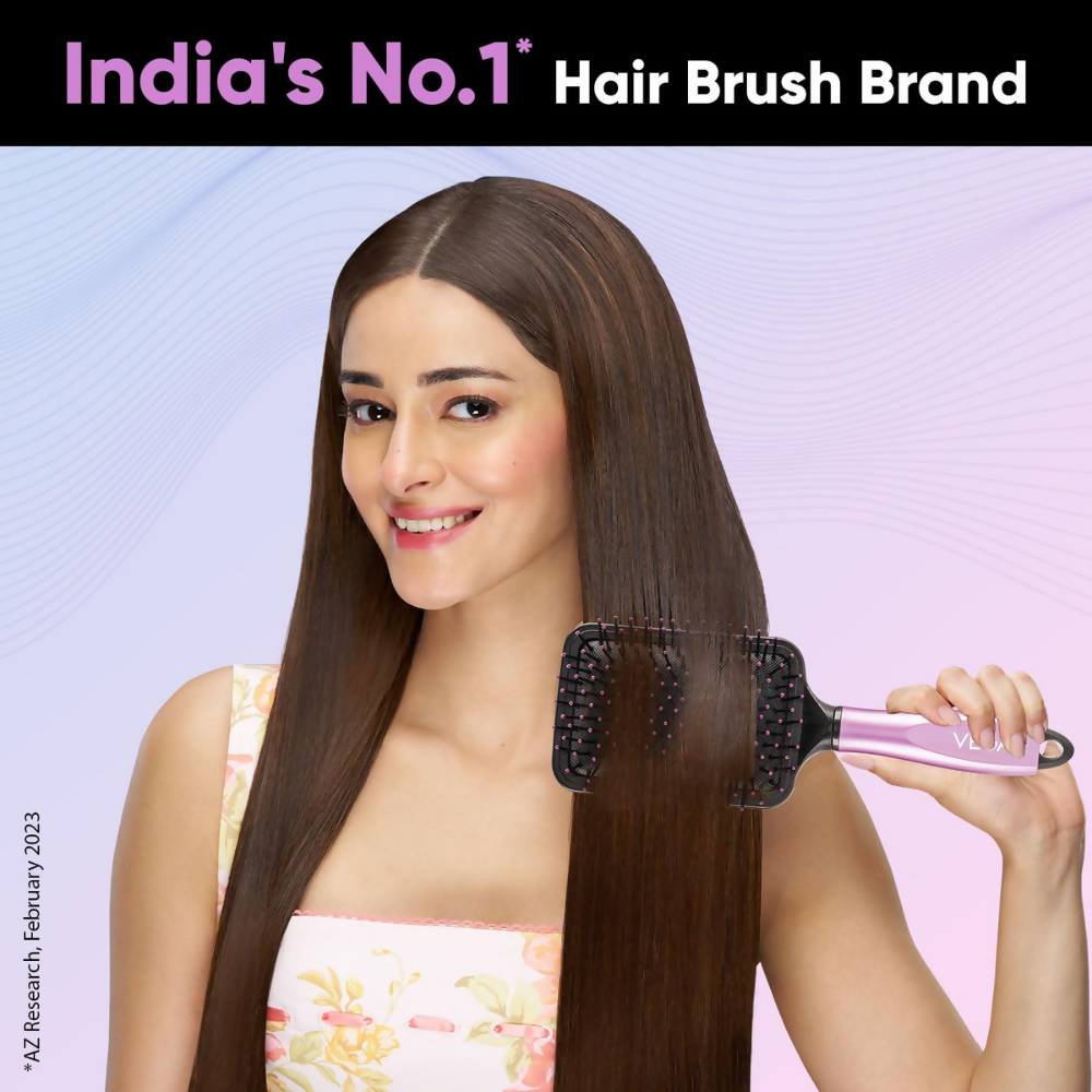 Vega Paddle Hair Brush with Cleaning Comb | Grocsy