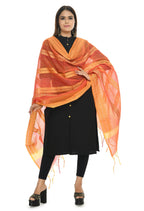 Mominos Fashion Moeza Handloom Cotton Orange Tone Dupatta | Grocsy