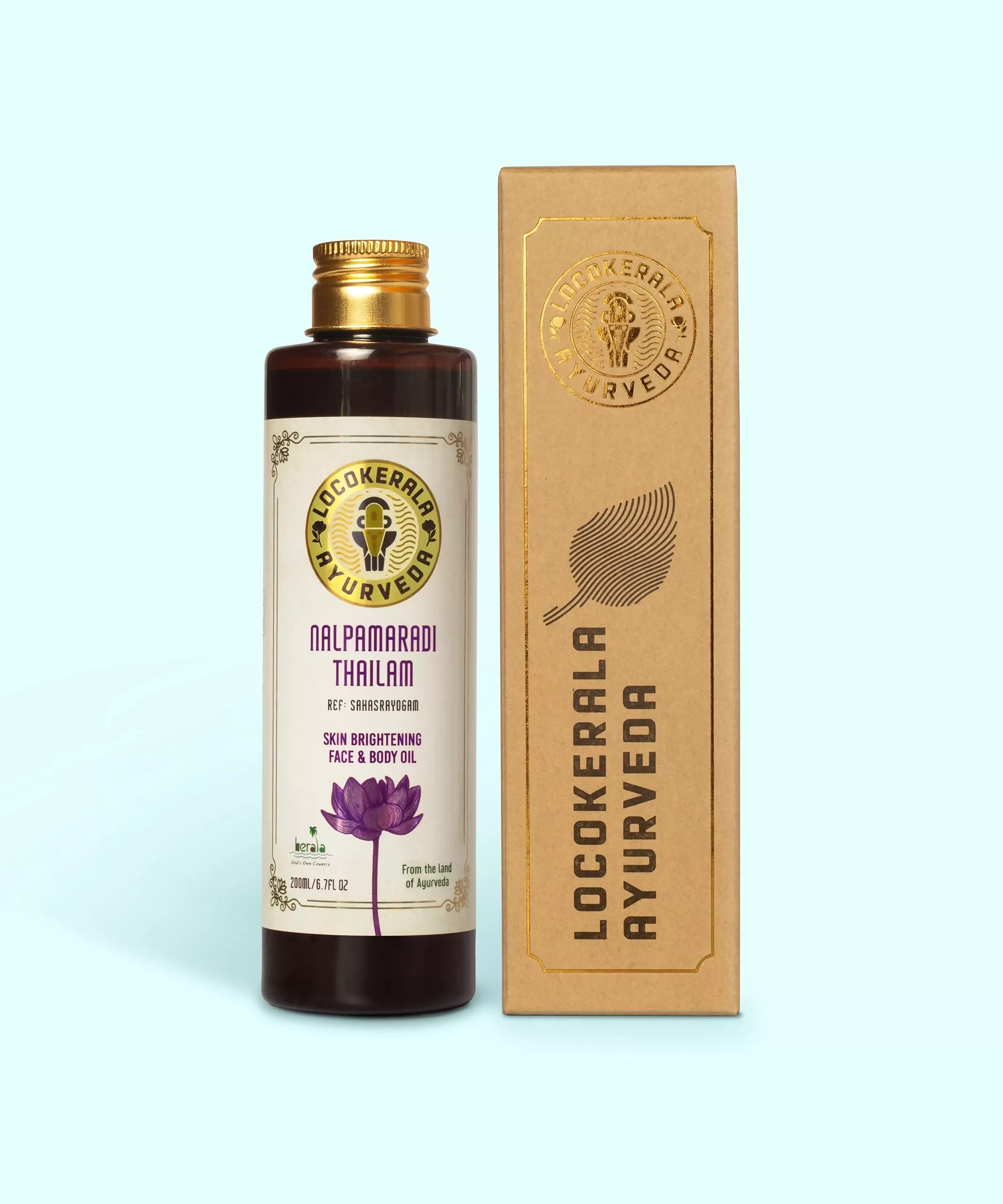 LocoKerala Nalpamaradi Thailam – Heritage Ayurveda Oil for Skin Toning | Grocsy