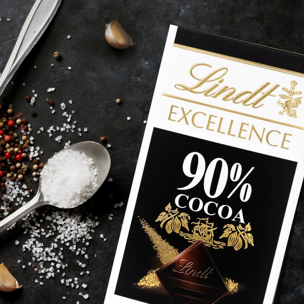 Lindt Excellence 90% Cocoa Dark Supreme Chocolate | Grocsy