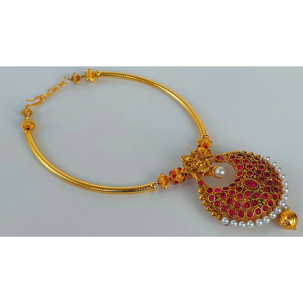 Pink Kemp Ganesh Necklace | Grocsy