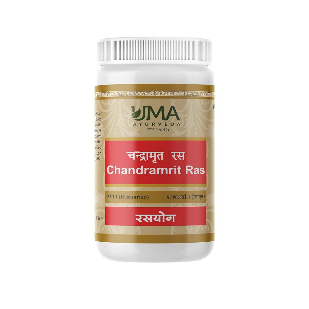 Uma Ayurveda Chandramrit Ras Tablets | Grocsy