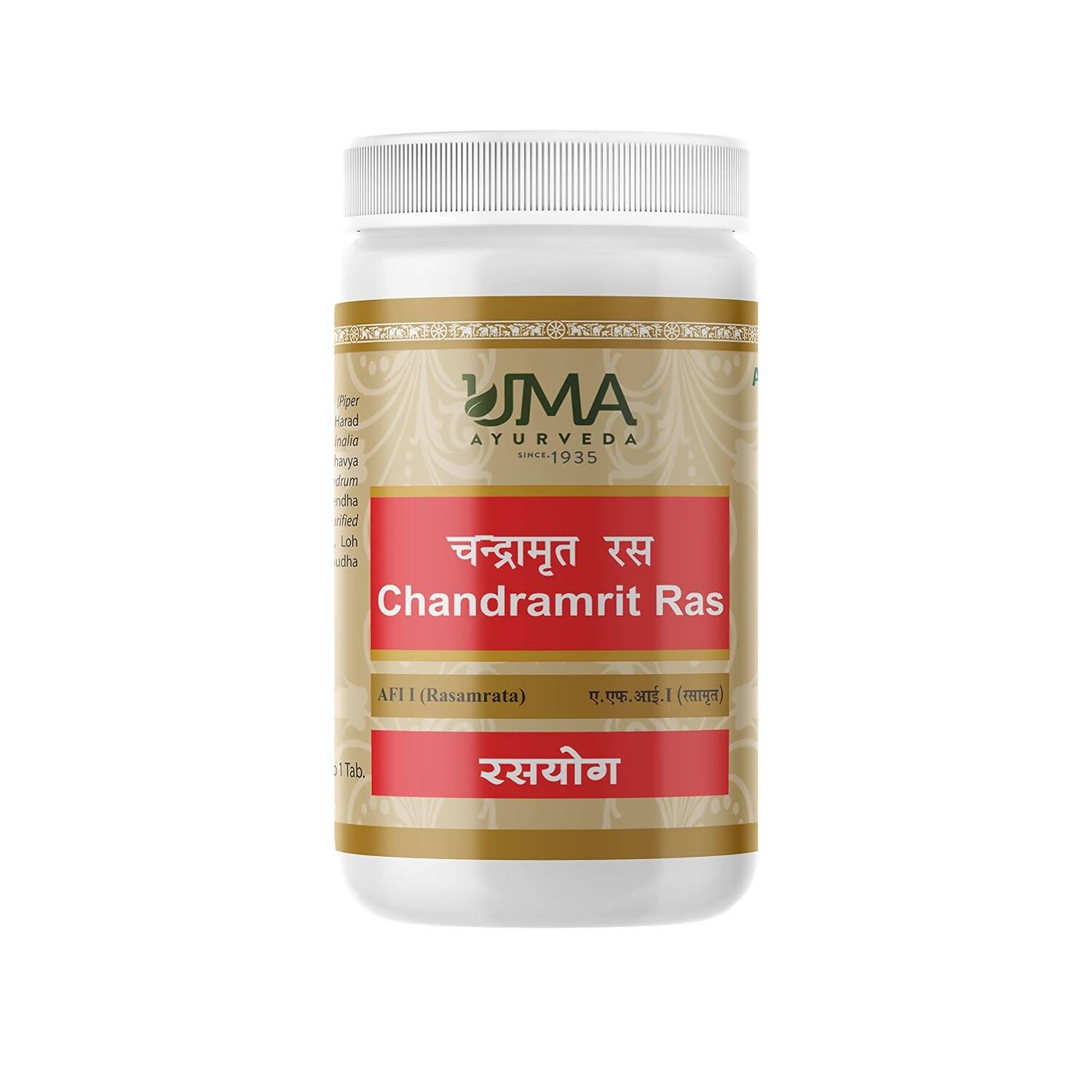 Uma Ayurveda Chandramrit Ras Tablets | Grocsy