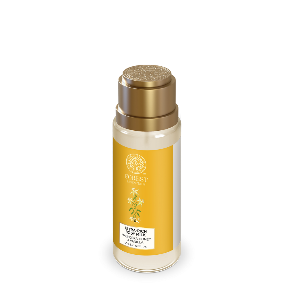 Forest Essentials Ultra Rich Body Milk Mashobra Honey & Vanilla Body Lotion | Grocsy