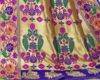 Jaanvi Fashion Women's Rani Blue Banarasi Paithani Silk With Zari Jacquard Work Saree With Blouse Piece | Grocsy