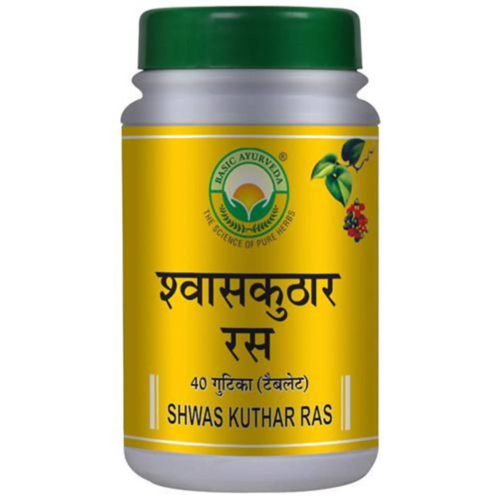 Basic Ayurveda Shwas Kuthar Ras Tablets | Grocsy
