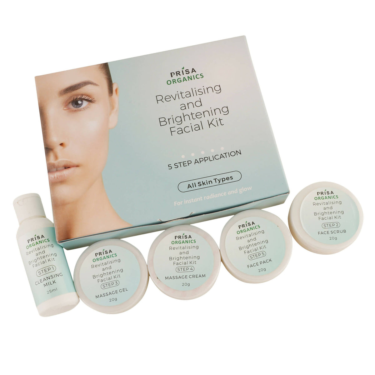 Prisa Organics Whitening Facial Kit | Grocsy