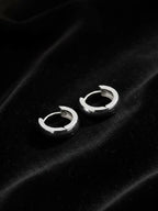 NVR Men's Set of 3 Multicolour Hoop Earrings | Grocsy