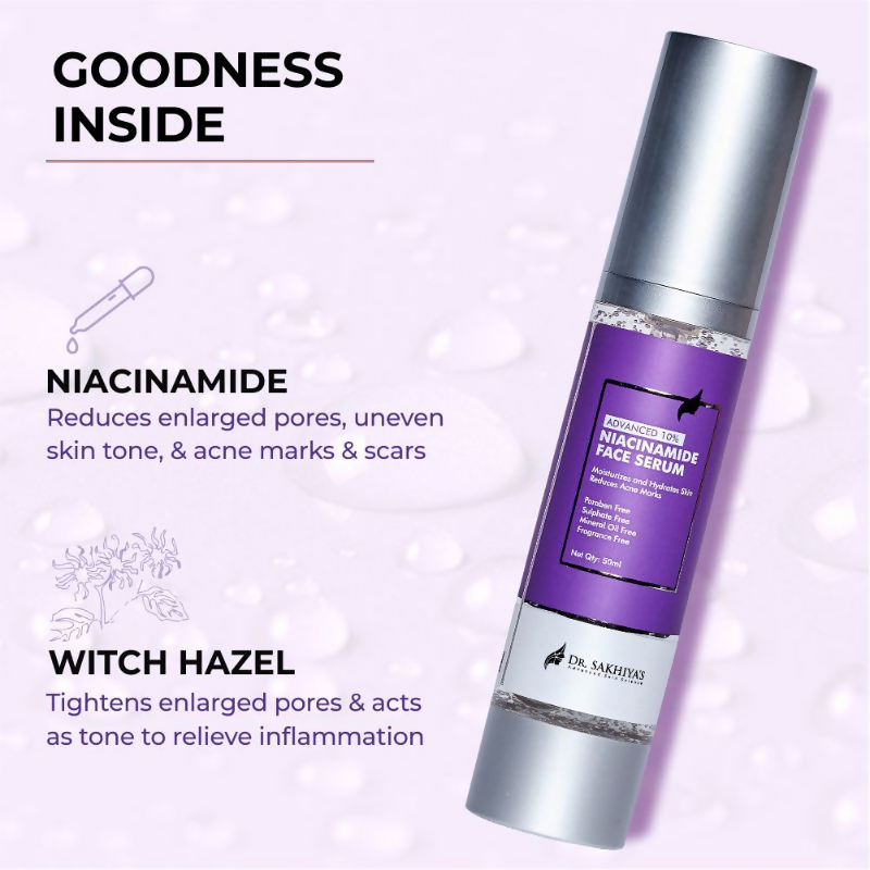 Dr.Sakhiya Advanced 10% Niacinamide Face Serum | Grocsy