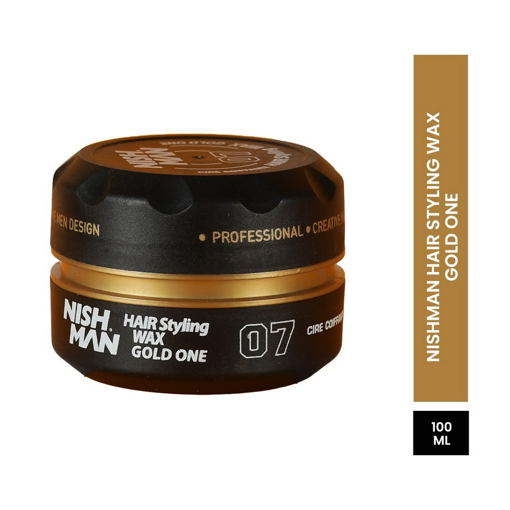 NishMan Hair Styling Wax Gold One | Grocsy