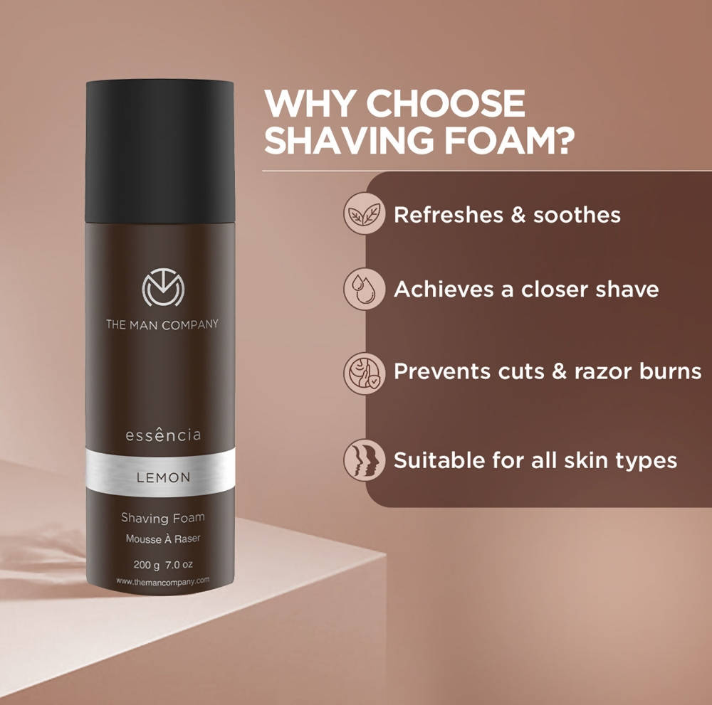 The Man Company Shaving Foam Lemon | Grocsy