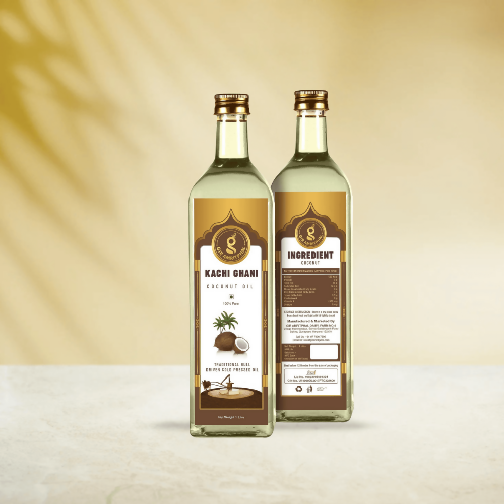 Giramritphal Kachi Ghani Cold Pressed Coconut Oil | Grocsy