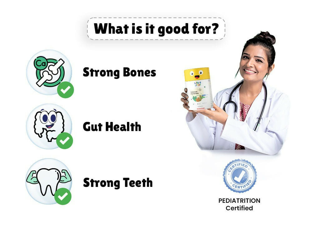 Little Joys Calcium Gummies for Moms & Kids 2+ Years Combo | Grocsy