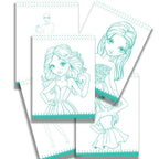 Dreamland Publications Style Studio Fashion Sketch Activity Book 2 for Girls Age 4-8 years | Grocsy