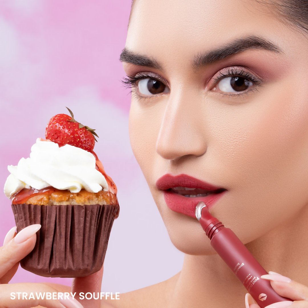 Typsy Beauty Pout Cloud Matte Lip Balm - Strawberry Souffle | Grocsy
