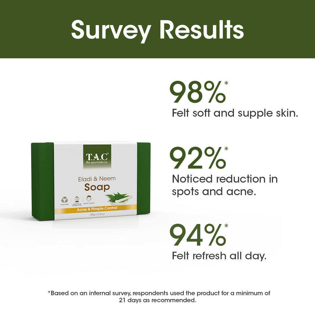TAC - The Ayurveda Co. Eladi & Neem Soap | Grocsy