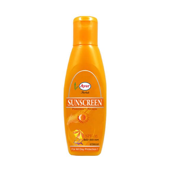 Ayur Herbals Sunscreen Lotion SPF 15 | Grocsy