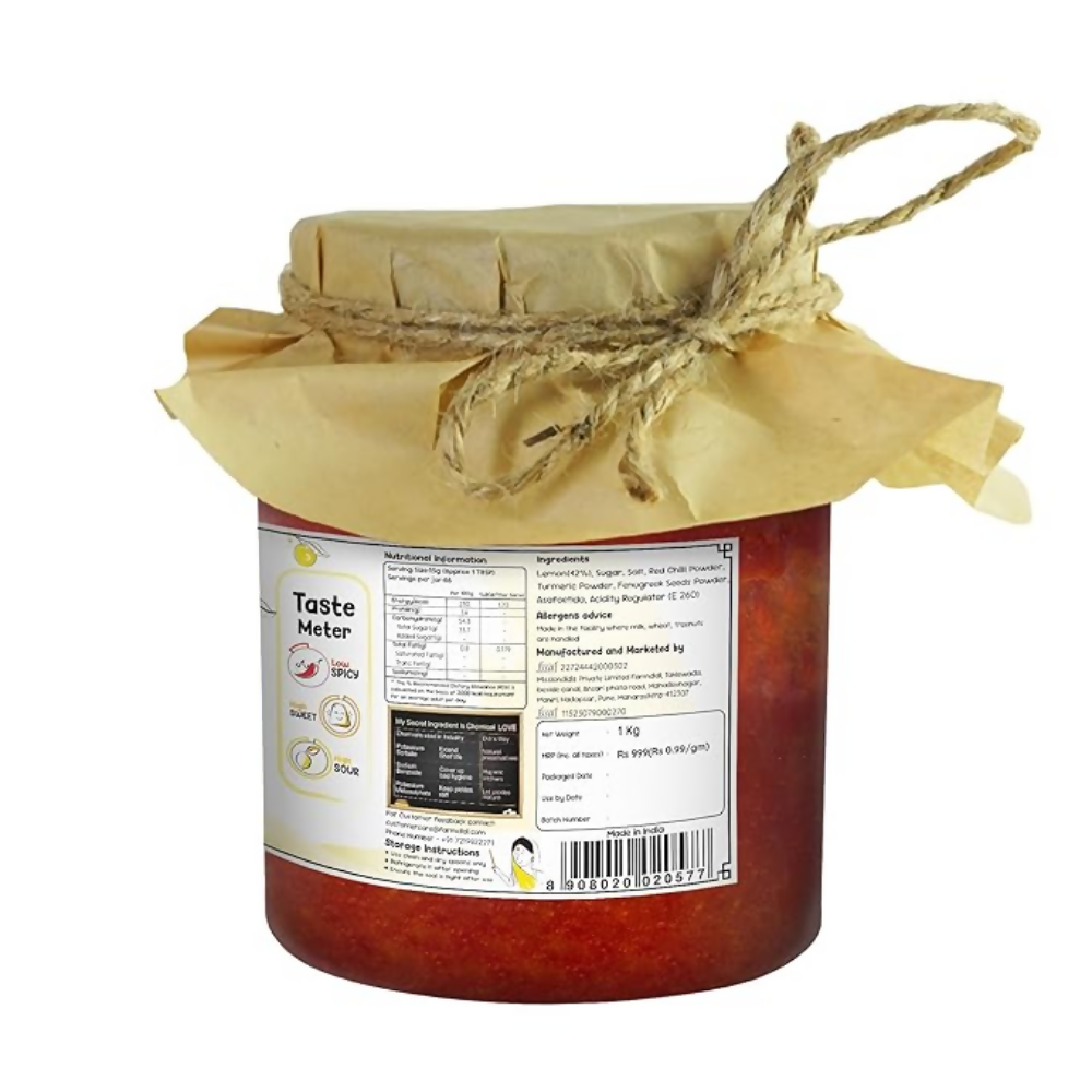 FarmDidi Crushed Lemon Pickle - Lemon | Grocsy