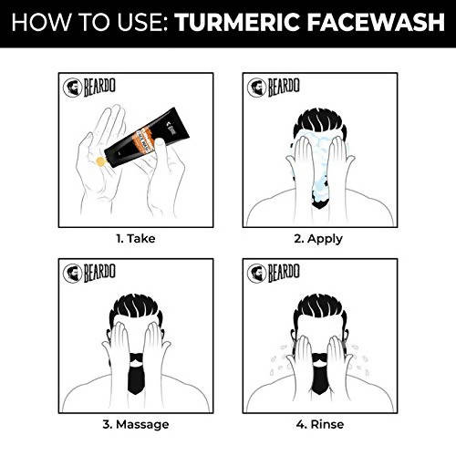 Beardo Turmeric Face Wash For Deeply Cleansed & Glowing Skin | Grocsy