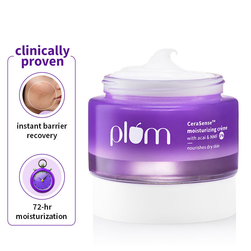 Plum CeraSenseTM Moisturizing Creme For Instant Barrier Repair & 72 Hour moisturization | Grocsy