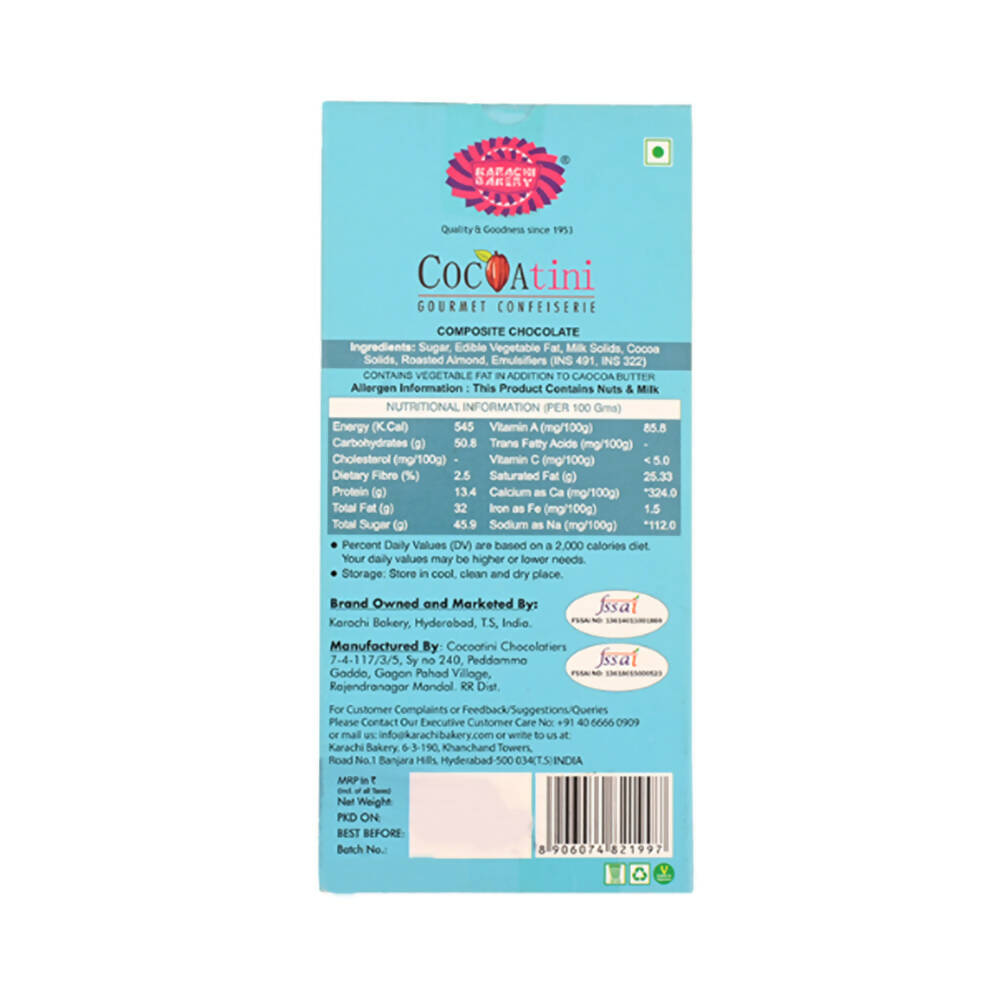 Cocoatini Roasted Almond Milk Chocolate | Grocsy