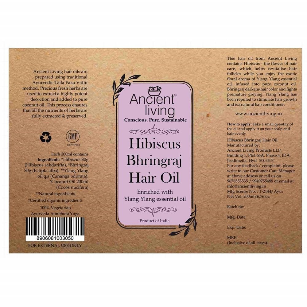 Ancient Living Hibiscus Bhringraj Hair Oil | Grocsy