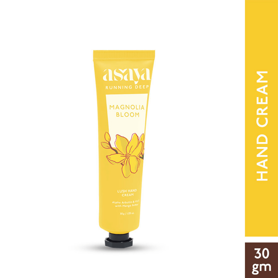 Asaya Magnolia Floral Hand Cream Softens Dry, Rough Hands For Men & Women | Grocsy