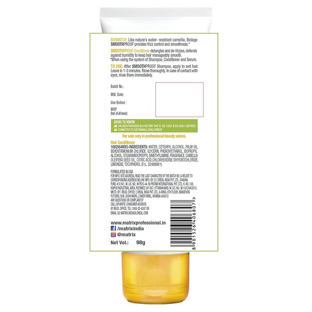 Matrix Biolage Smoothproof Camellia Conditioner | Grocsy
